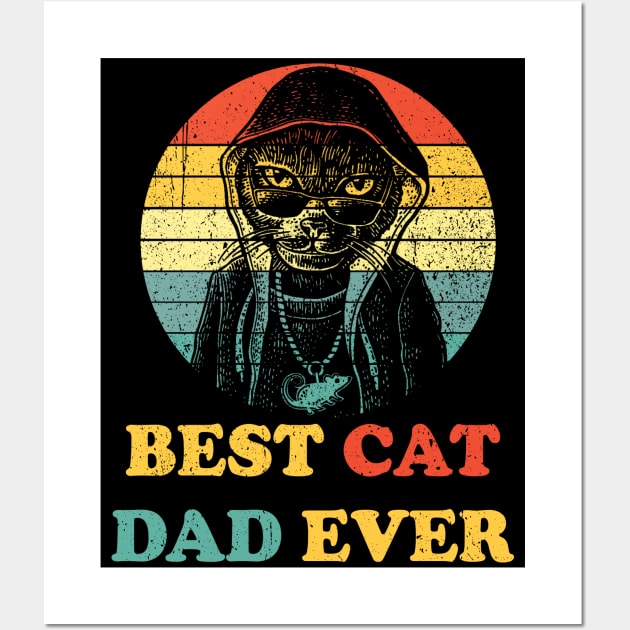 Best Cat Dad Ever Club 7 Wall Art by StuSpenceart